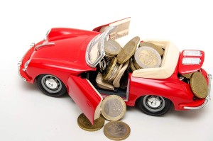 coins in convertible - car resale value