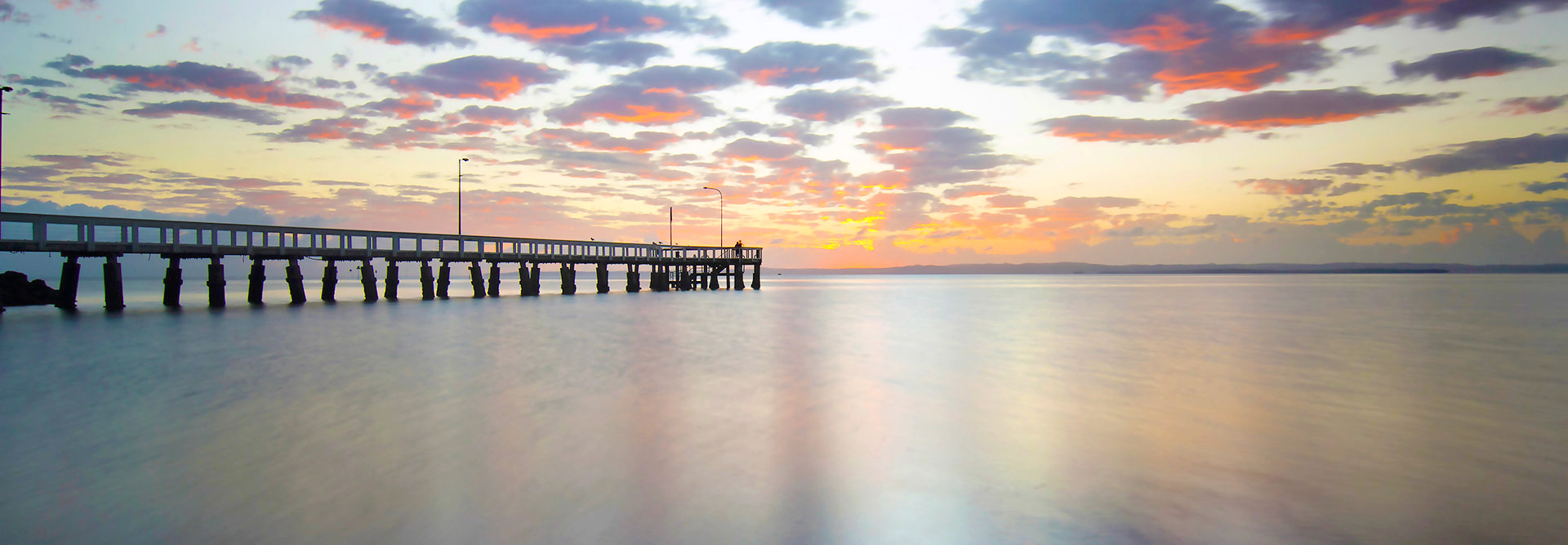 Wellington Point Pier at sunrise